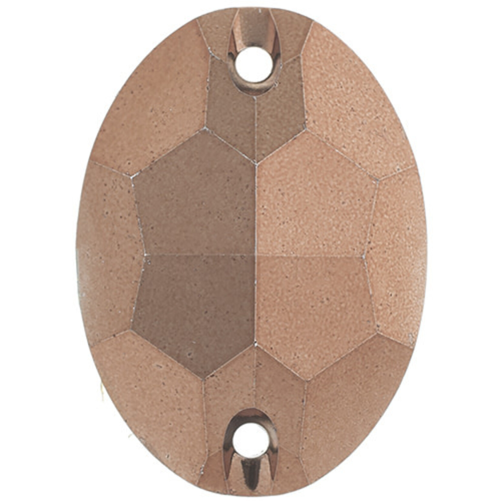 Metallic Sew-On Stones 13 x 18mm Oval (50 pieces) Copper