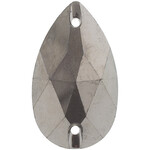 Metallic Sew-On Stones 17 x 28 mm Drop (50 pieces) Gunmetal