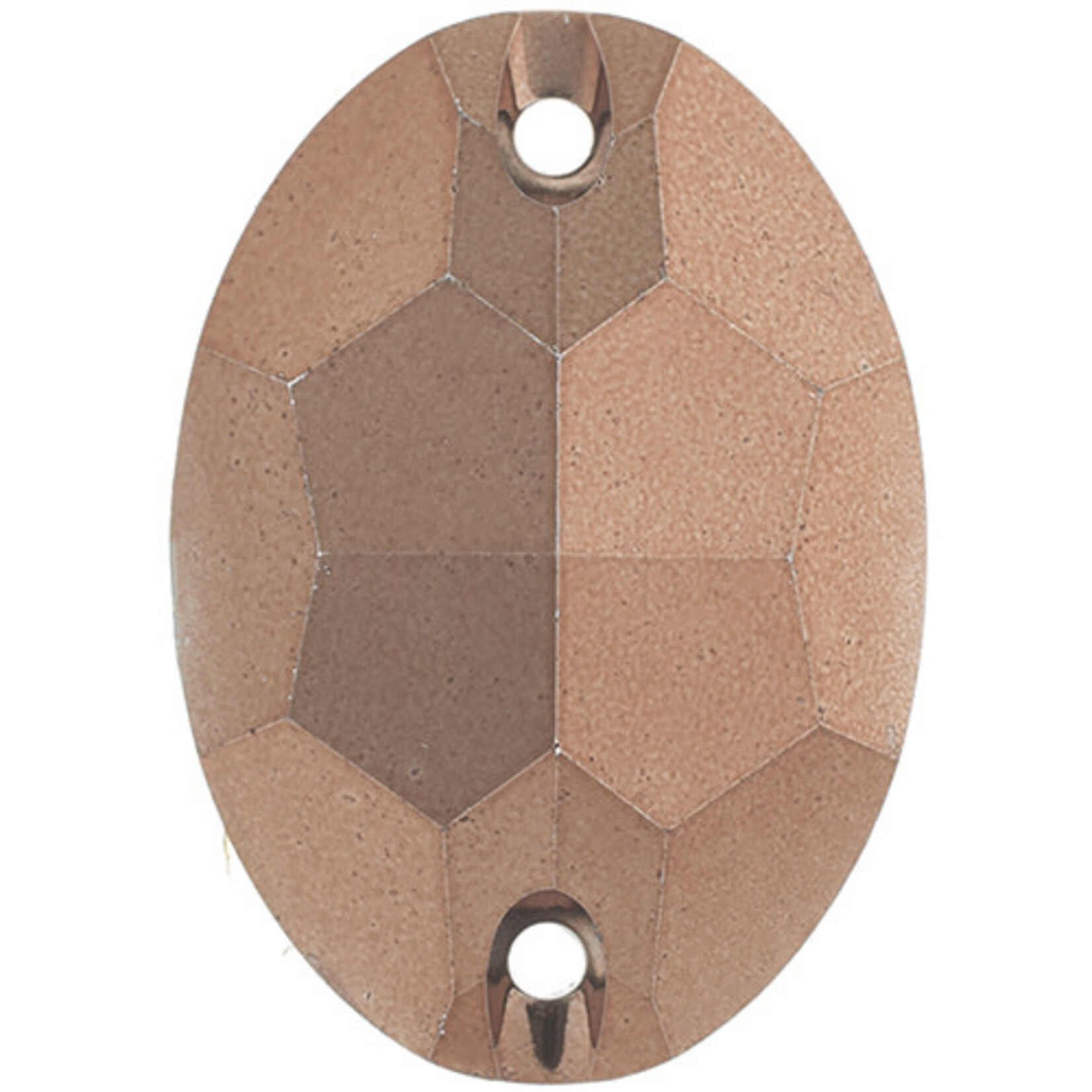 Metallic Sew-On Stones 7 x 24 mm Oval (50 pieces) Copper