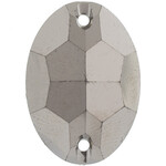 Metallic Sew-On Stones 7 x 24 mm Oval (50 pieces) Gunmetal