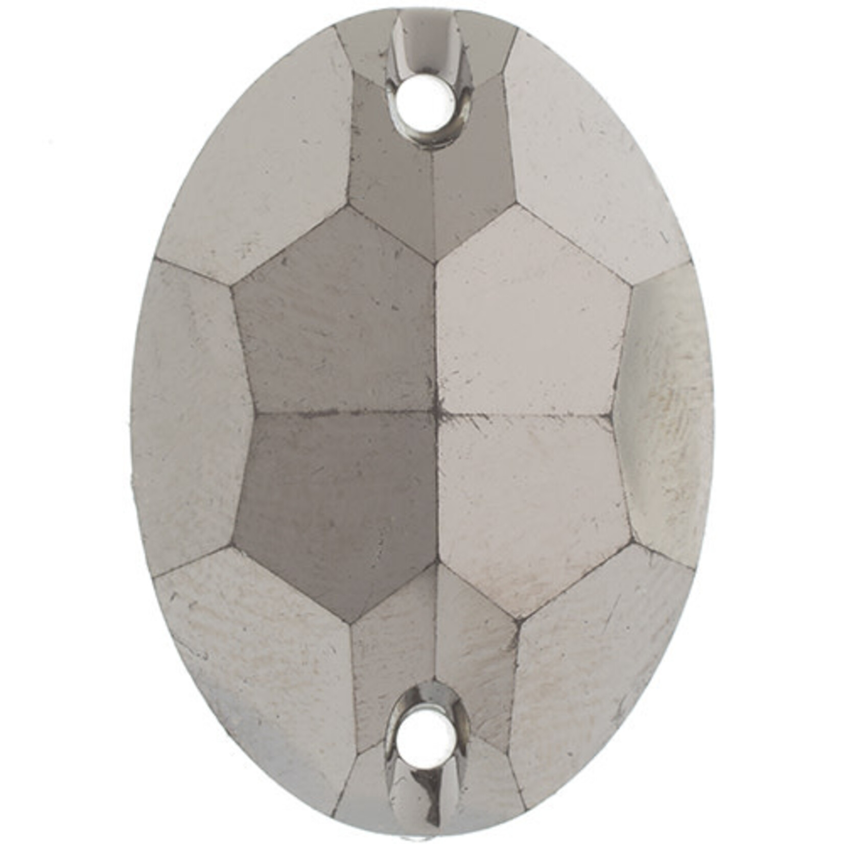 Metallic Sew-On Stones 7 x 24 mm Oval (50 pieces) Gunmetal