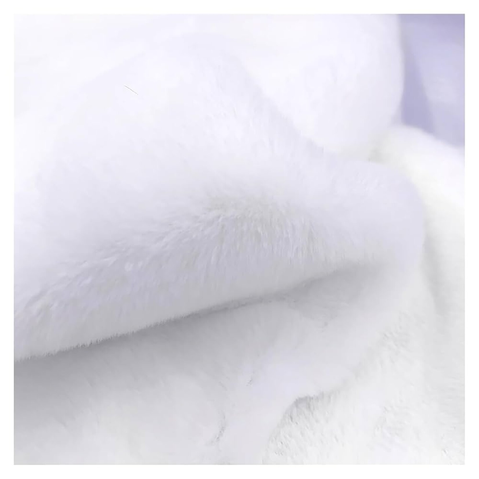 Plush - Short Hair Fabric 58 Inches White