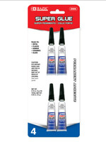 Bazic Super Glue 0.10oz (4/Pack)