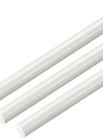Fiberglass Rod 16 Feet White 1/4 inches