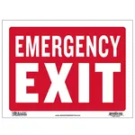 Bazic Bazic Signs 9"x12" -  Emergency Exit
