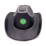 Black Light Up Cowboy Hat