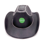 Black Light Up Cowboy Hat