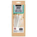 100Pcs Paper Straw with Angle Cut
