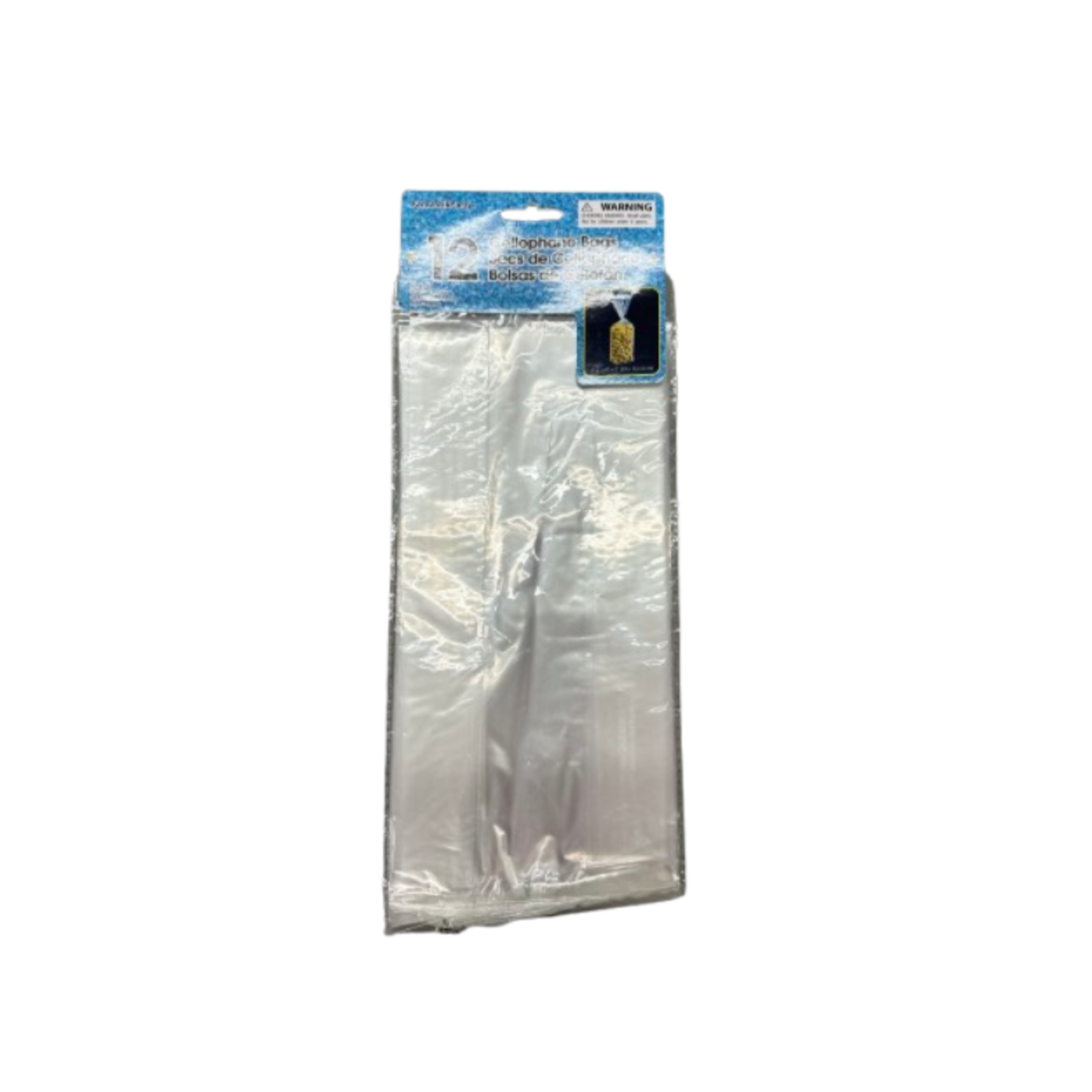Cellophane Bags 12CT - Translucent clear (11.5" x 5")