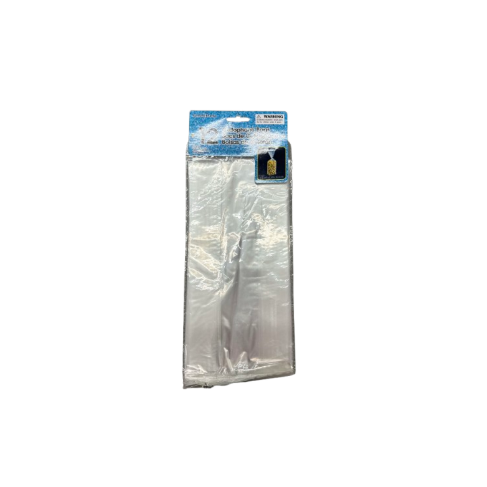 Cellophane Bags 12CT - Translucent clear (11.5" x 5")
