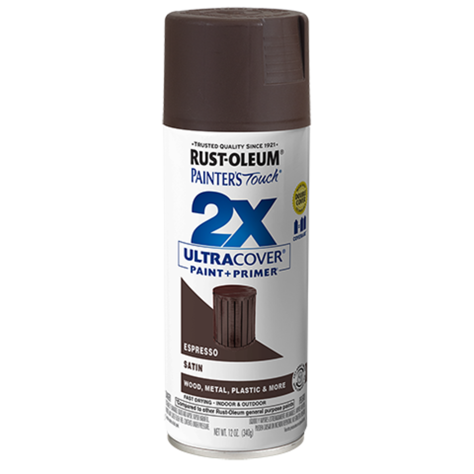 Rustoleum 2X Ultra Cover Satin Spray Paint 12oz Espresso