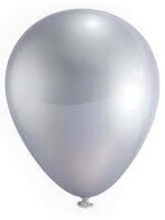 Globos 9" Metallic Silver  15CT