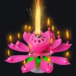 Lotus Musical Birthday Candle