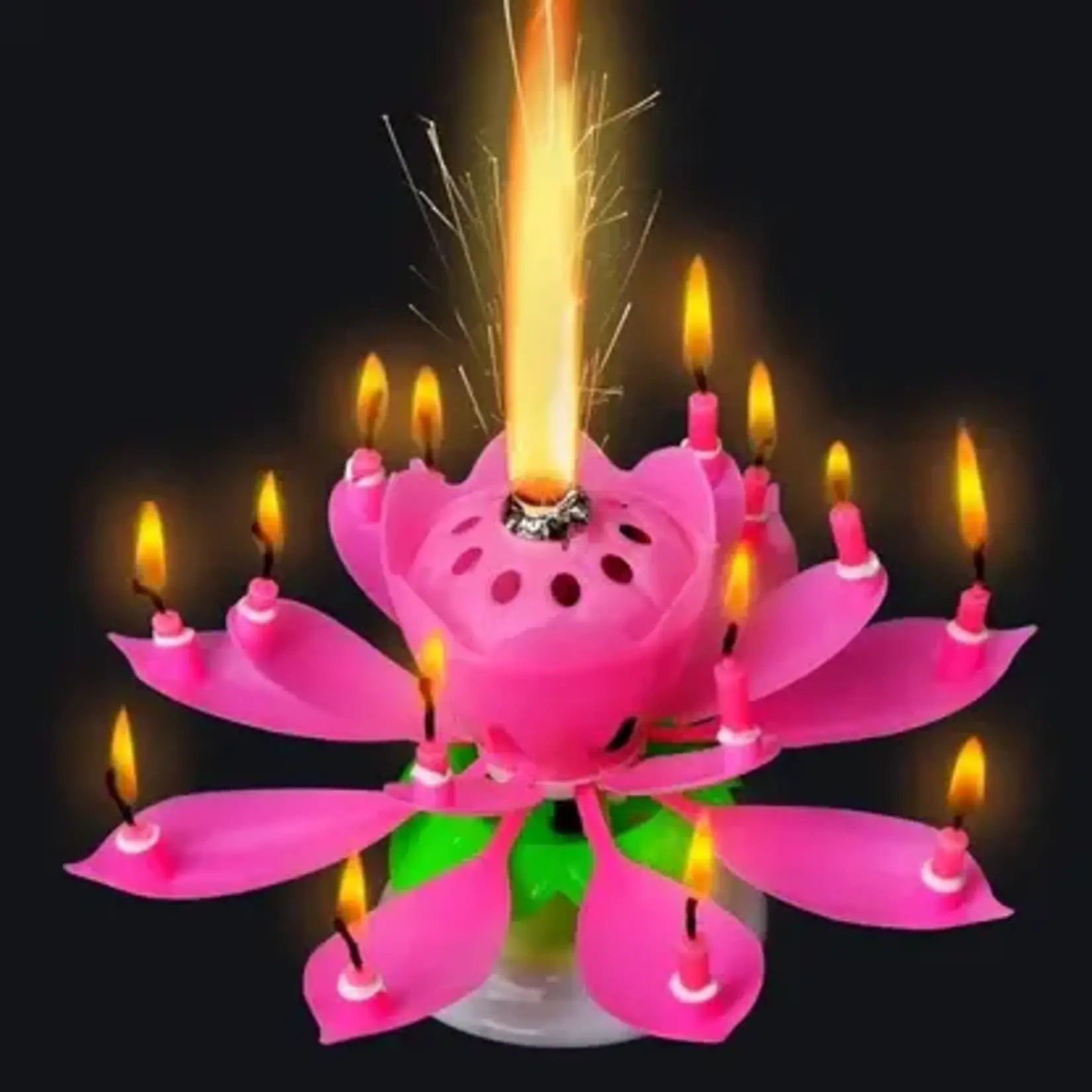 Lotus Musical Birthday Candle