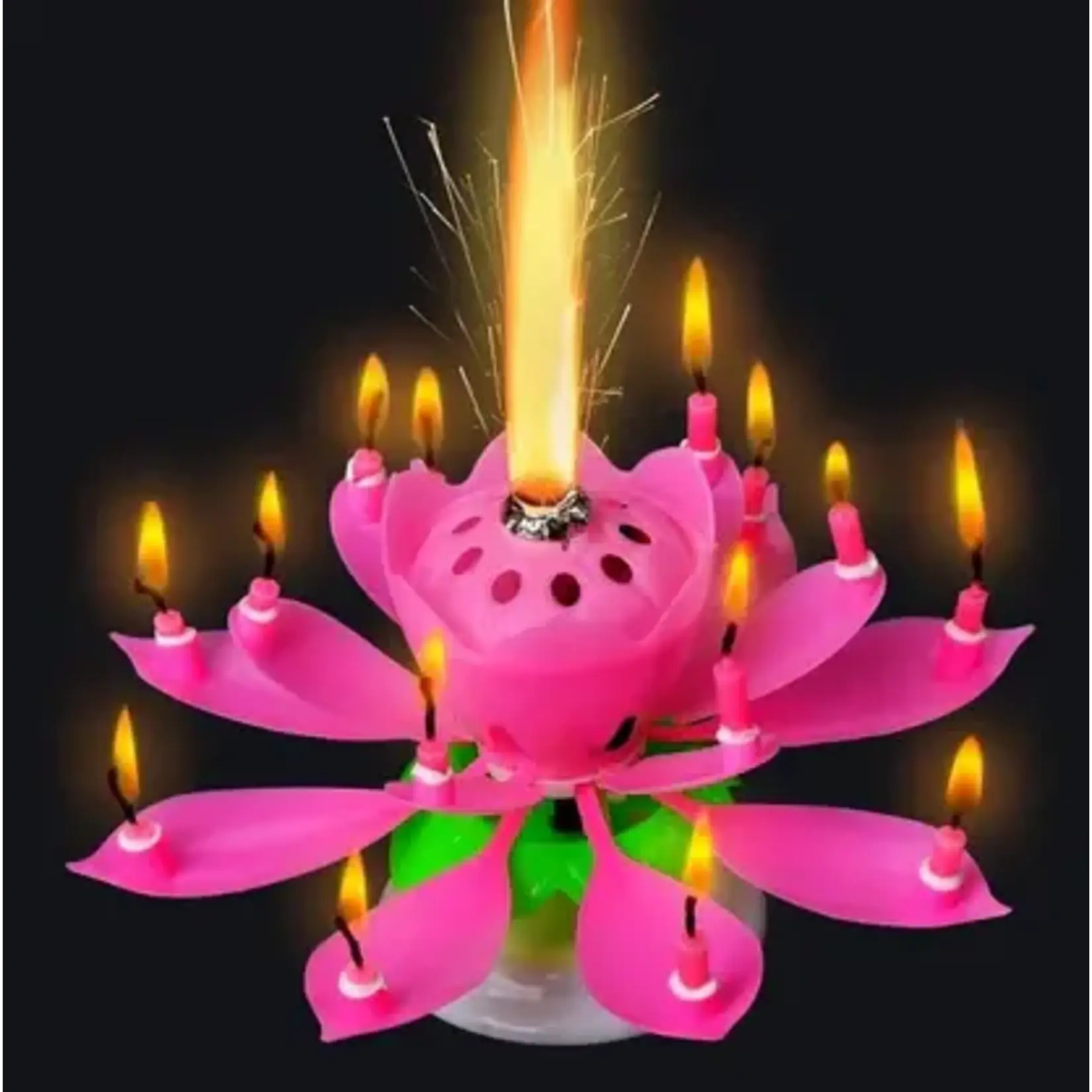 Lotus Musical Birthday Candle