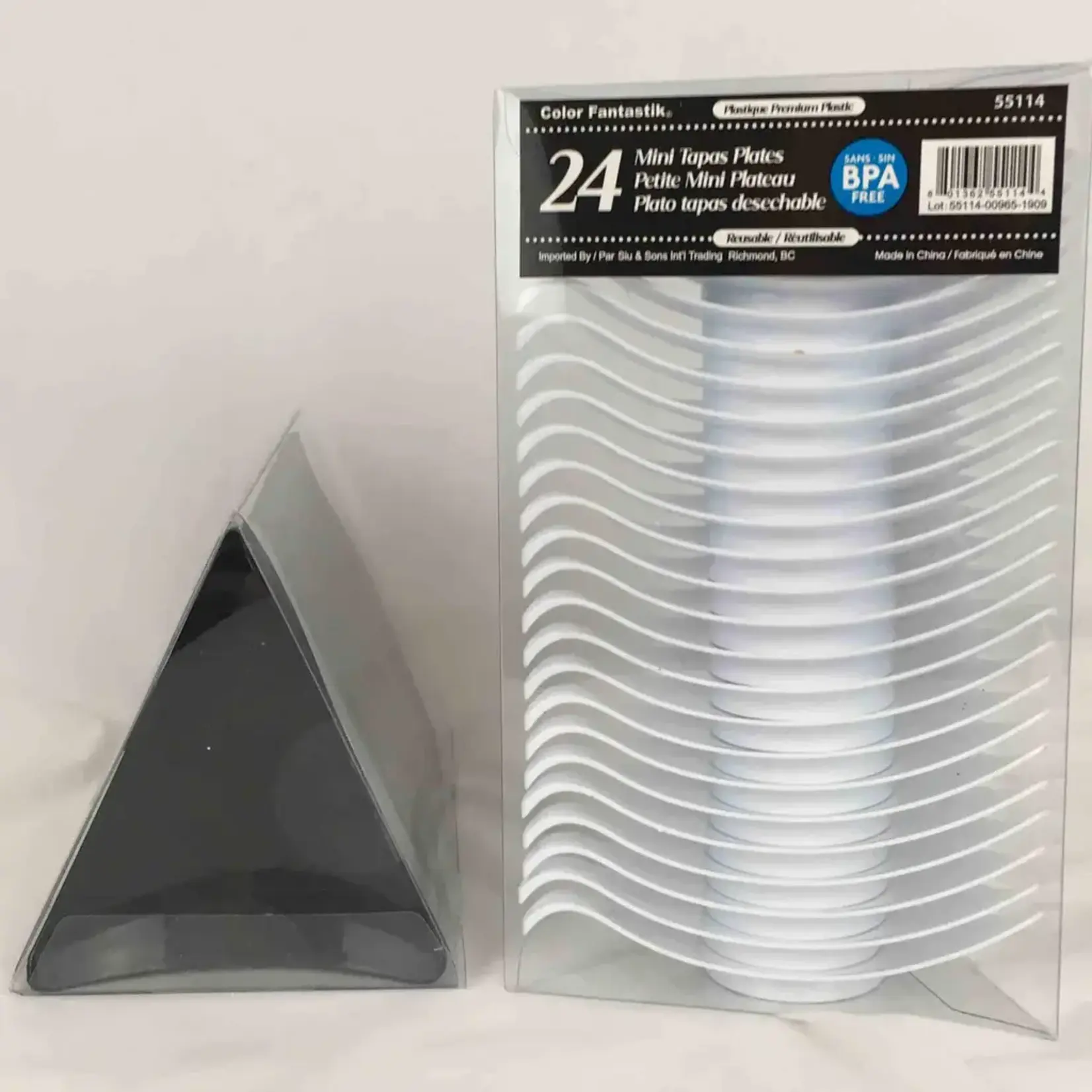 Mini Ware Triangle Wave Dish - Assorted, 24CT