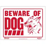 Bazic 'Beware of Dog' 9" X 12" Sign