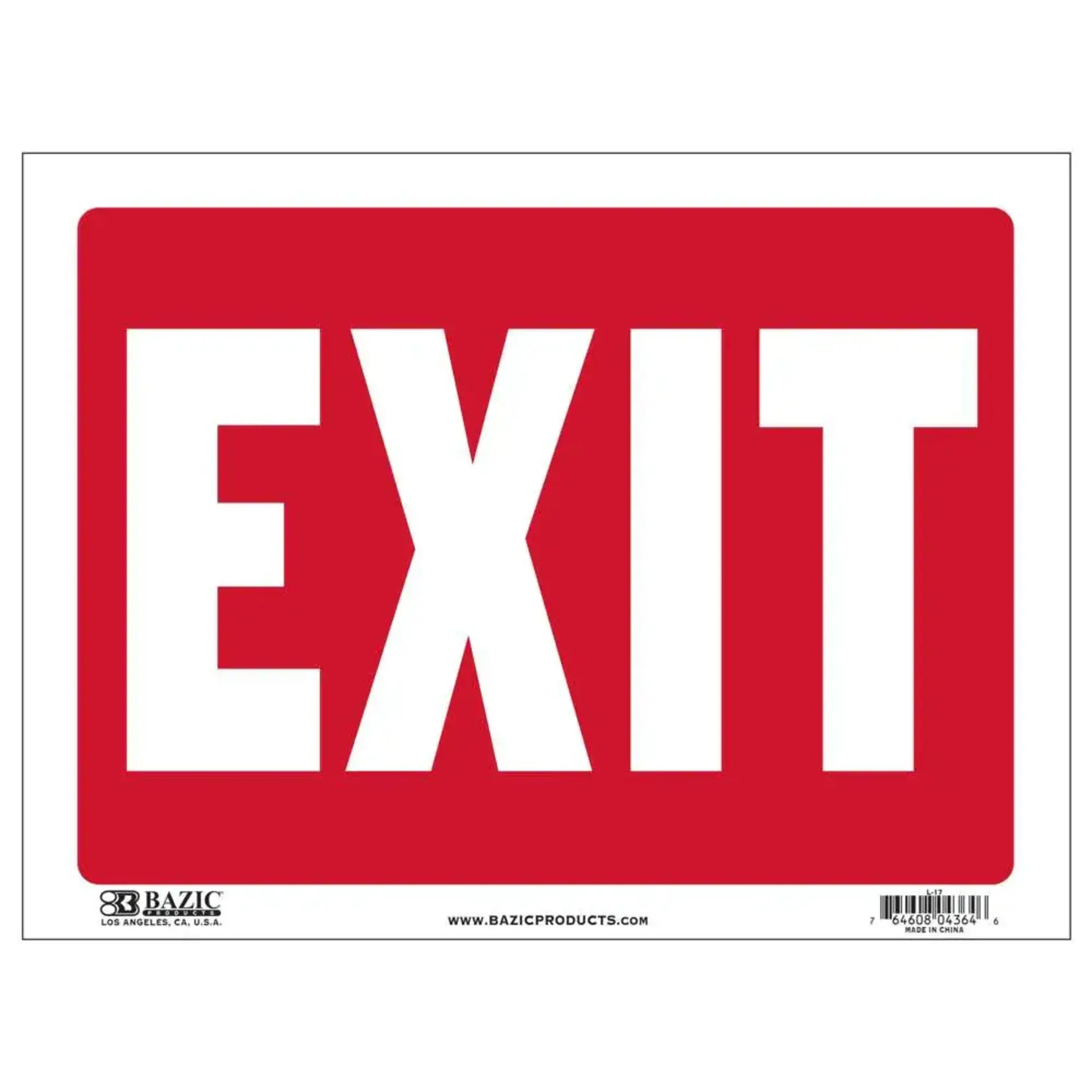 Bazic Bazic Sign 12" x 16" -  Exit