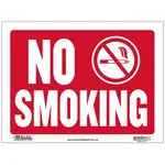 Bazic 9" X 12" 'No Smoking' Sign