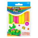 BAZIC 4.8 Oz  4 Fluorescent Colour Modeling Clay Sticks