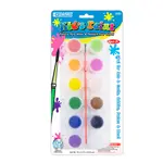 Bazic 0.17 FL OZ (5ml) 12 Color Kid's Paint w/ brush