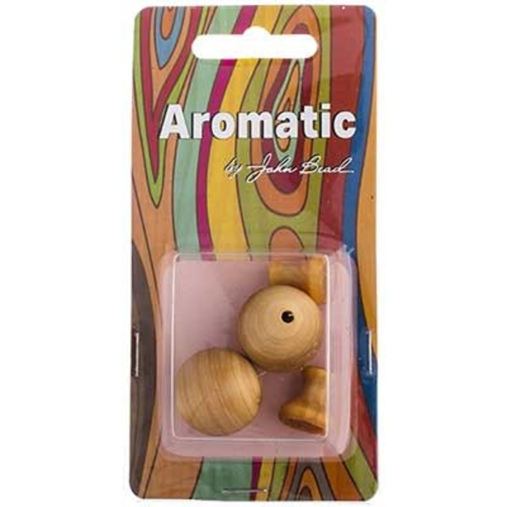 Guru Bead - Cedar Wood , Natural Round 2 sets