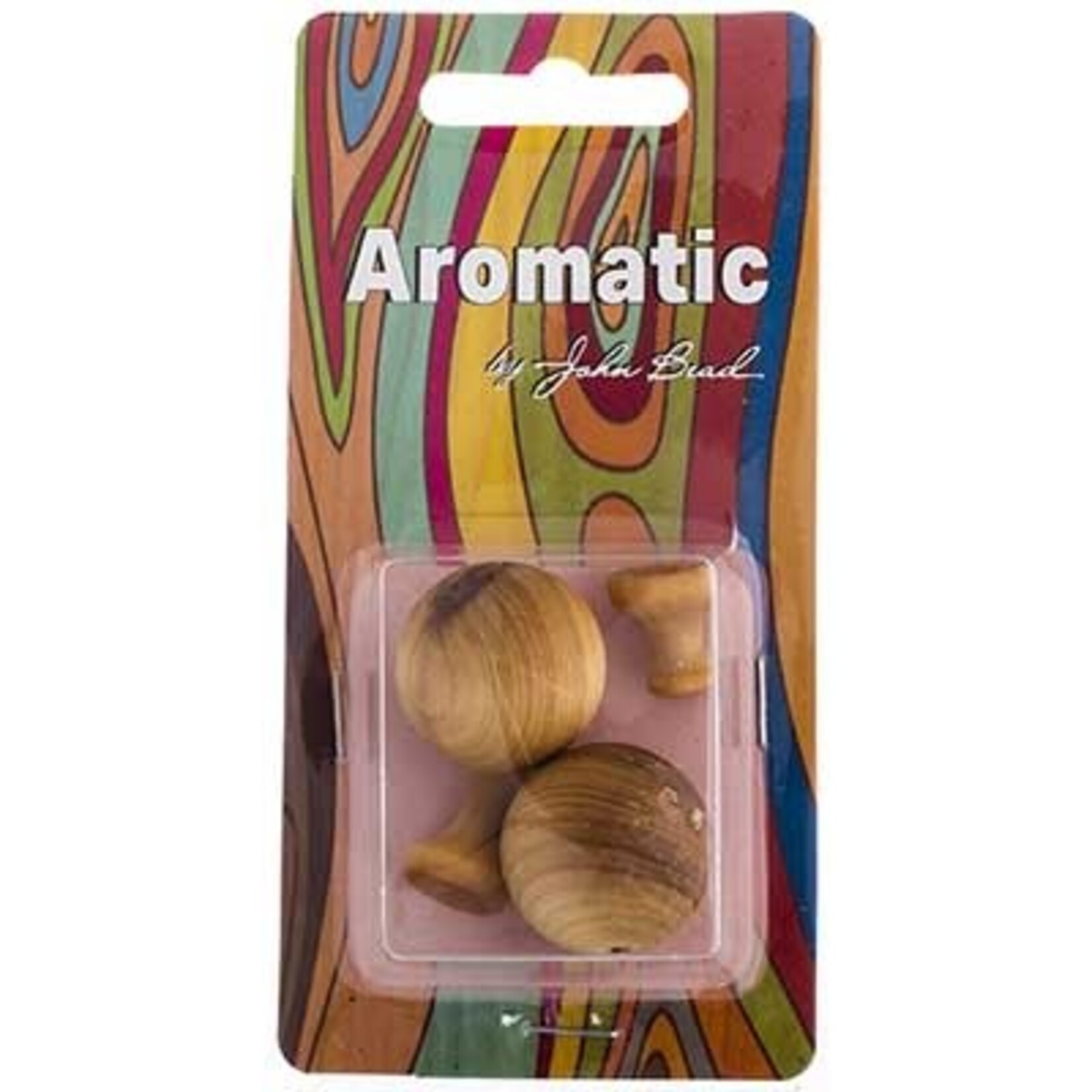 Guru Bead - Cedar Wood , Natural Round 2 sets