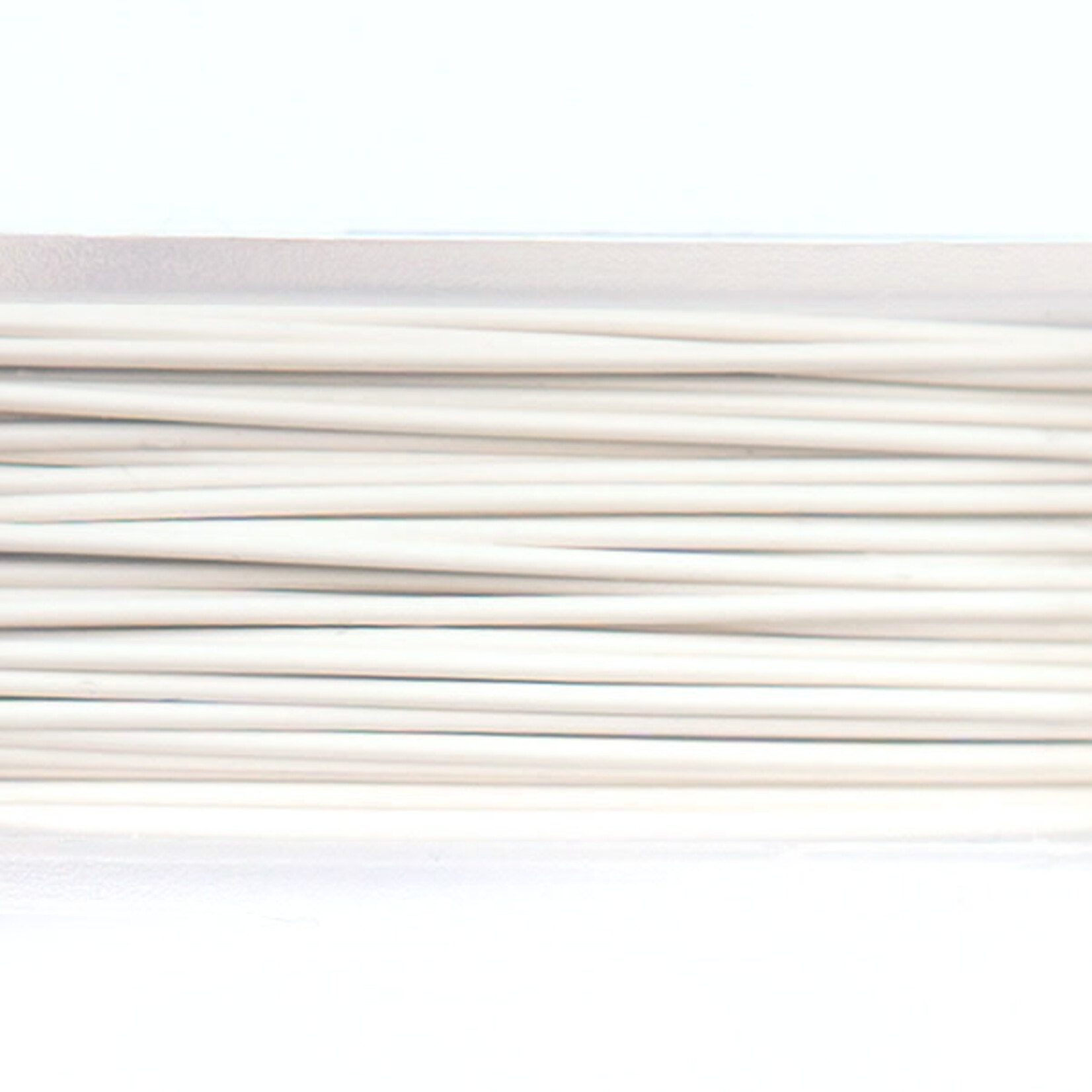 Art Wire 18ga Lead/Nickel safe - White Silver Plated 20ft