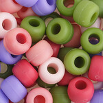 Crowbeads 9mm (60pcs) Matte Multi