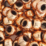 Crowbeads 9mm (60pcs) metallic Copper