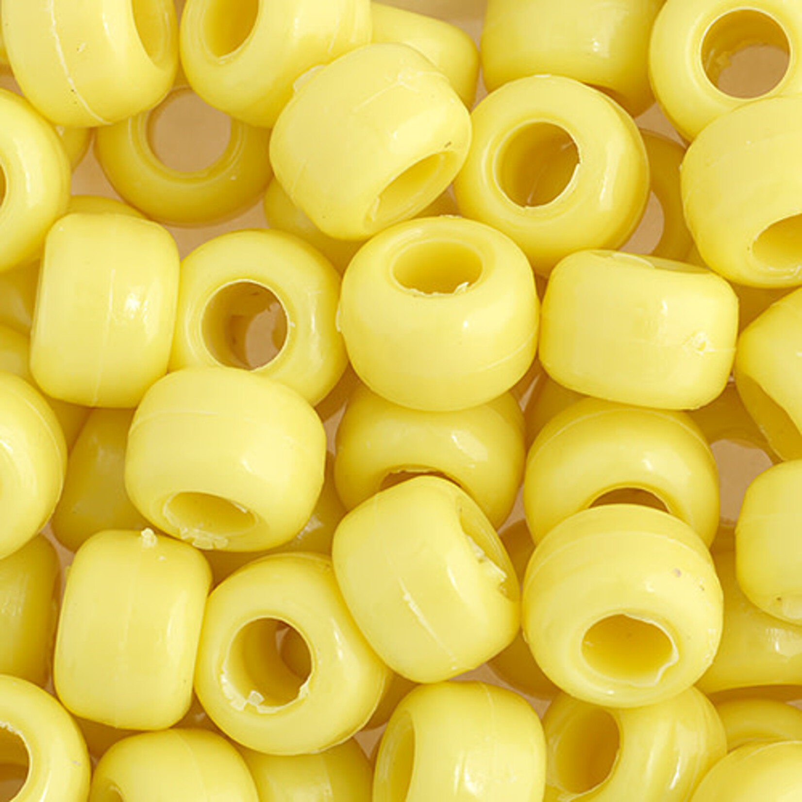 Crowbeads 9mm (60pcs)  Yellow Opaque