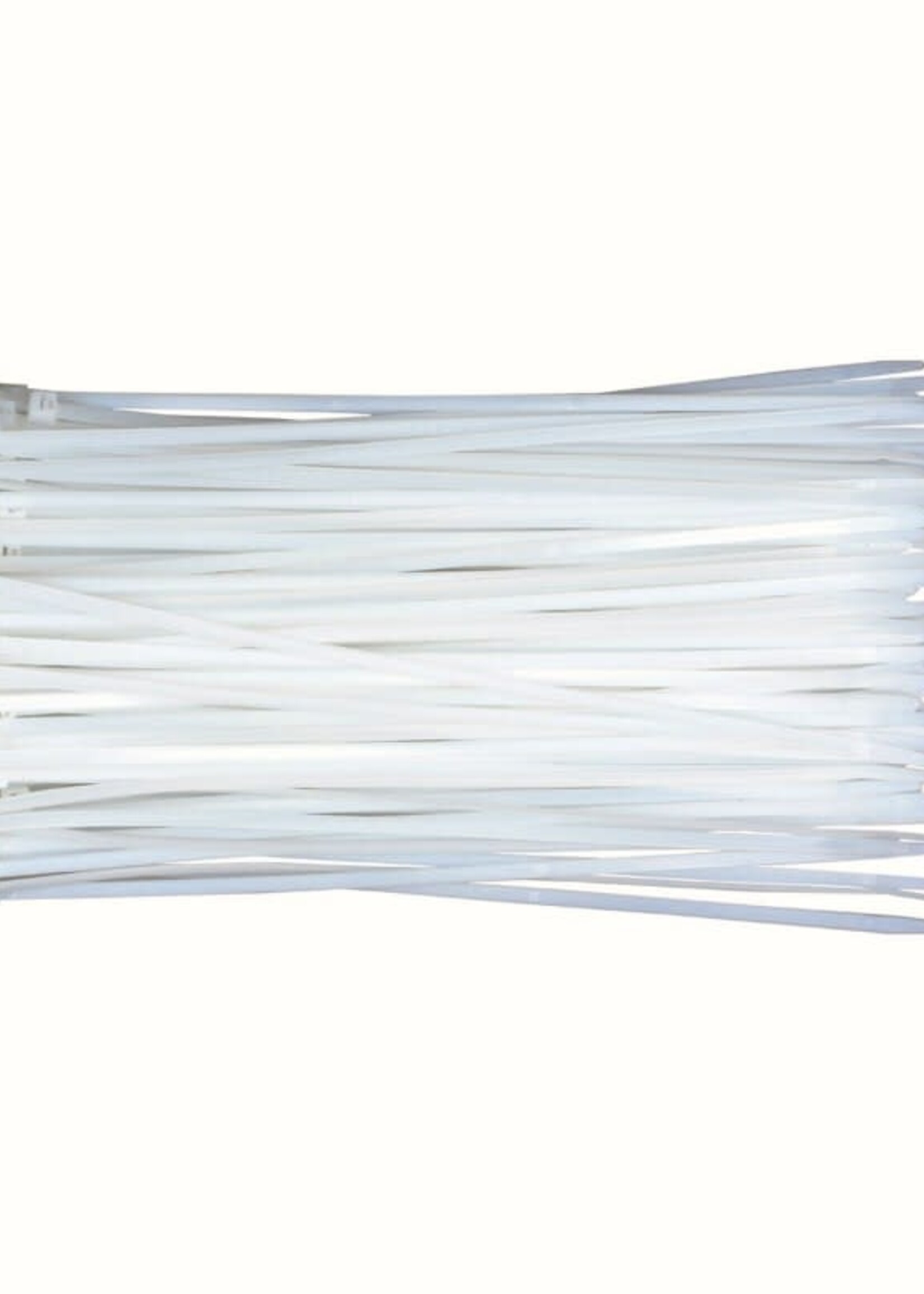 Selectum Cable Ties Pack (100pcs) White 15" x 50 lbs