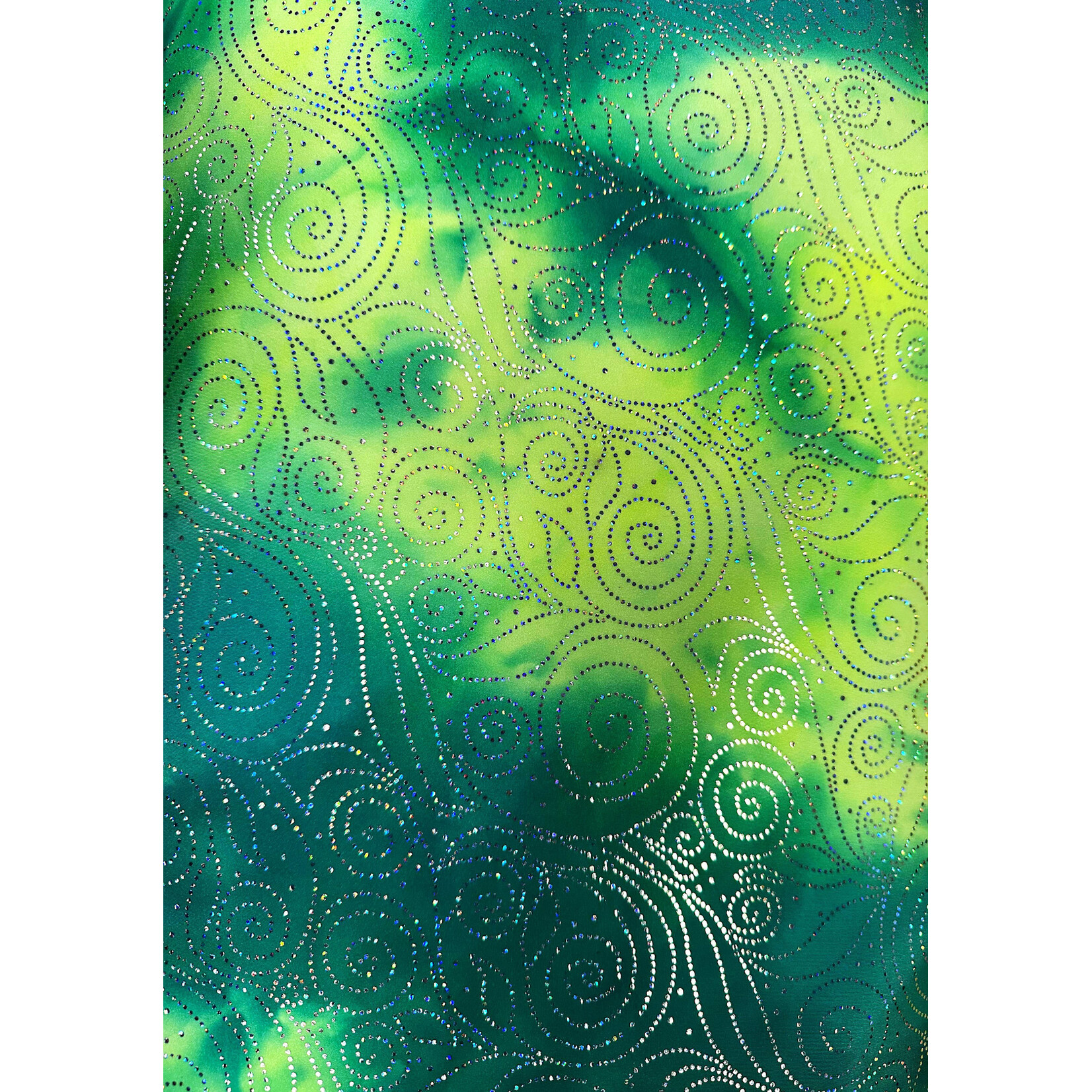 Lime Green Glitter Spandex (D)