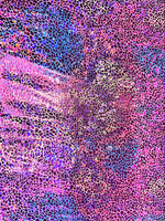 Fuchsia Pattern Ombre Holographic Spandex #1