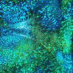 Green Pattern Ombre Holographic Spandex #6