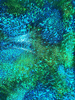 Green Pattern Ombre Holographic Spandex #6