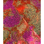 Orange Pattern Ombre Holographic Spandex #4