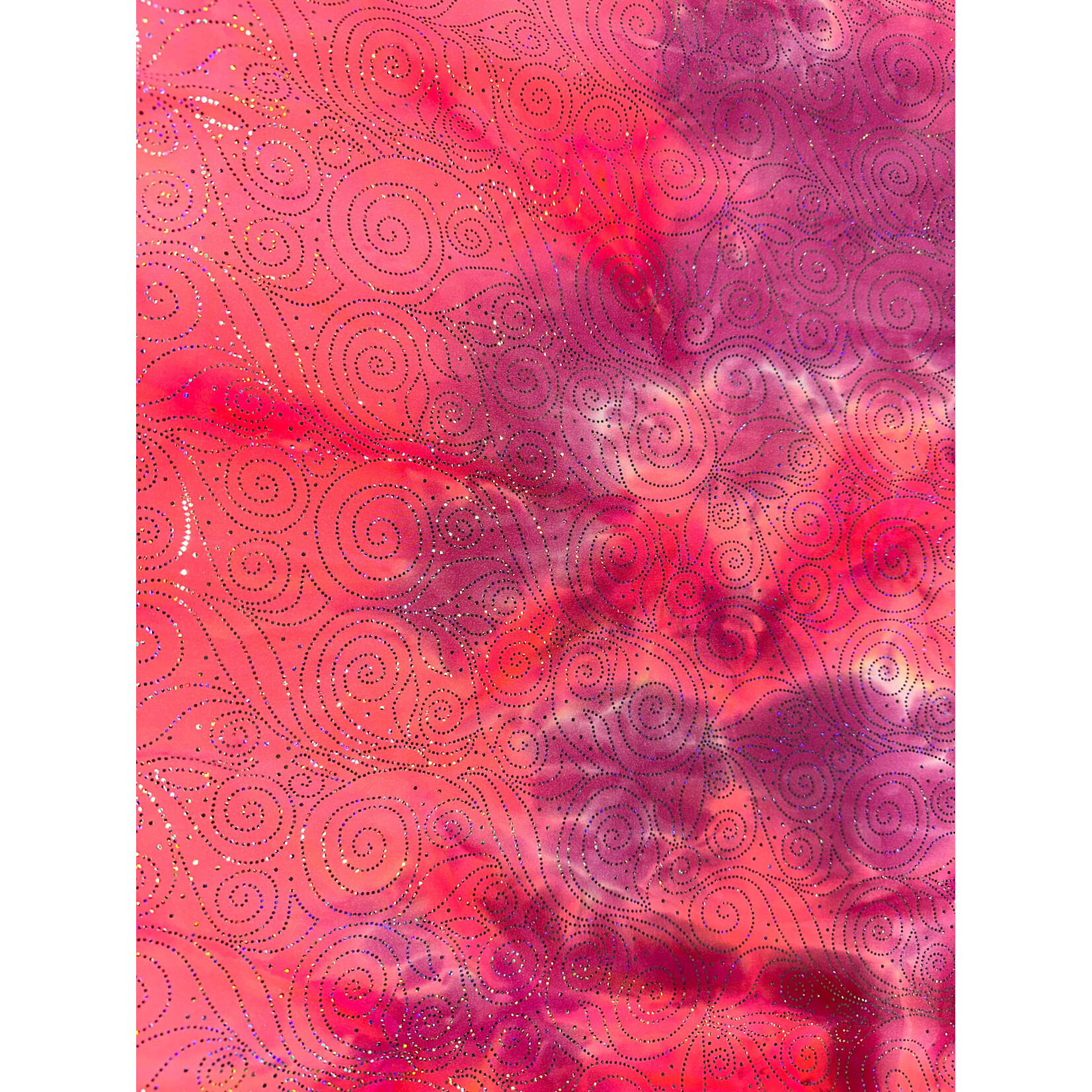 Blush Peach Glitter Spandex (E)