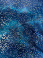 Ocean Blue Glitter Spandex (F)