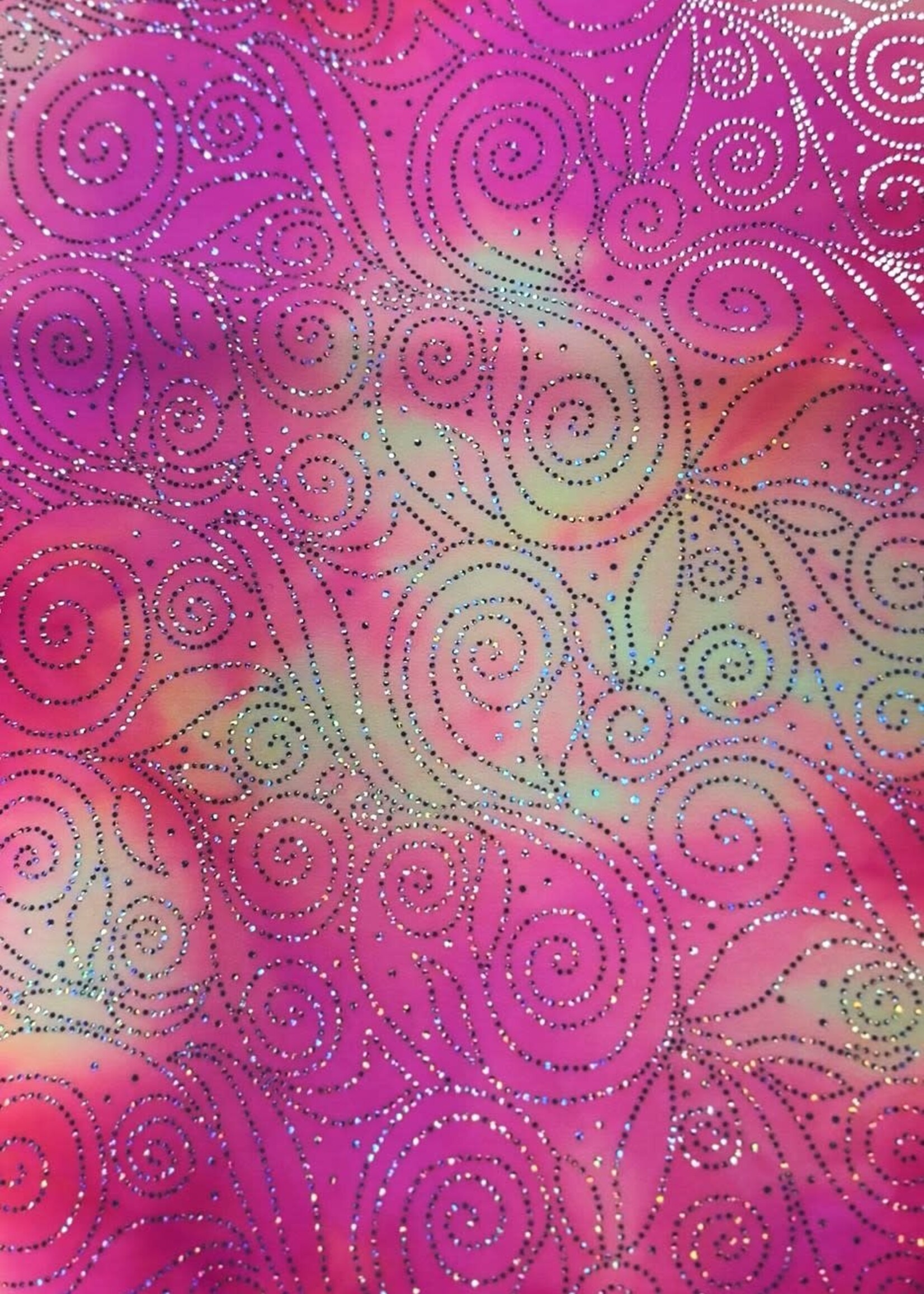 Hot Pink Glitter Spandex (C)