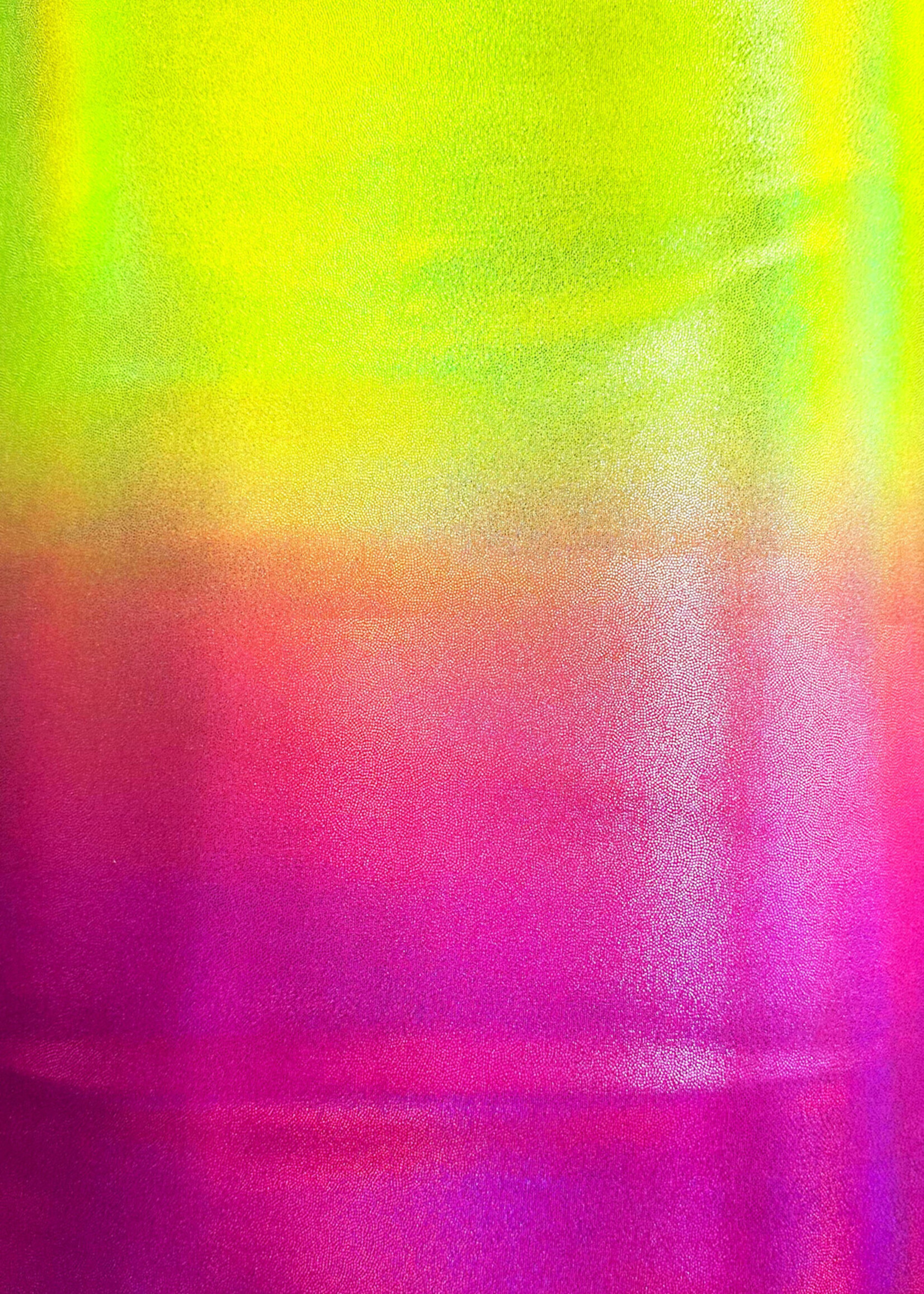 Nylon Spandex Hologram Foil Print 58/60" X 280G/Y - Pink/Yellow