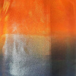 Nylon Spandex Hologram Foil Print 58/60" X 280G/Y - Orange/Black
