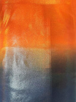 Nylon Spandex Hologram Foil Print 58/60" X 280G/Y - Orange/Black