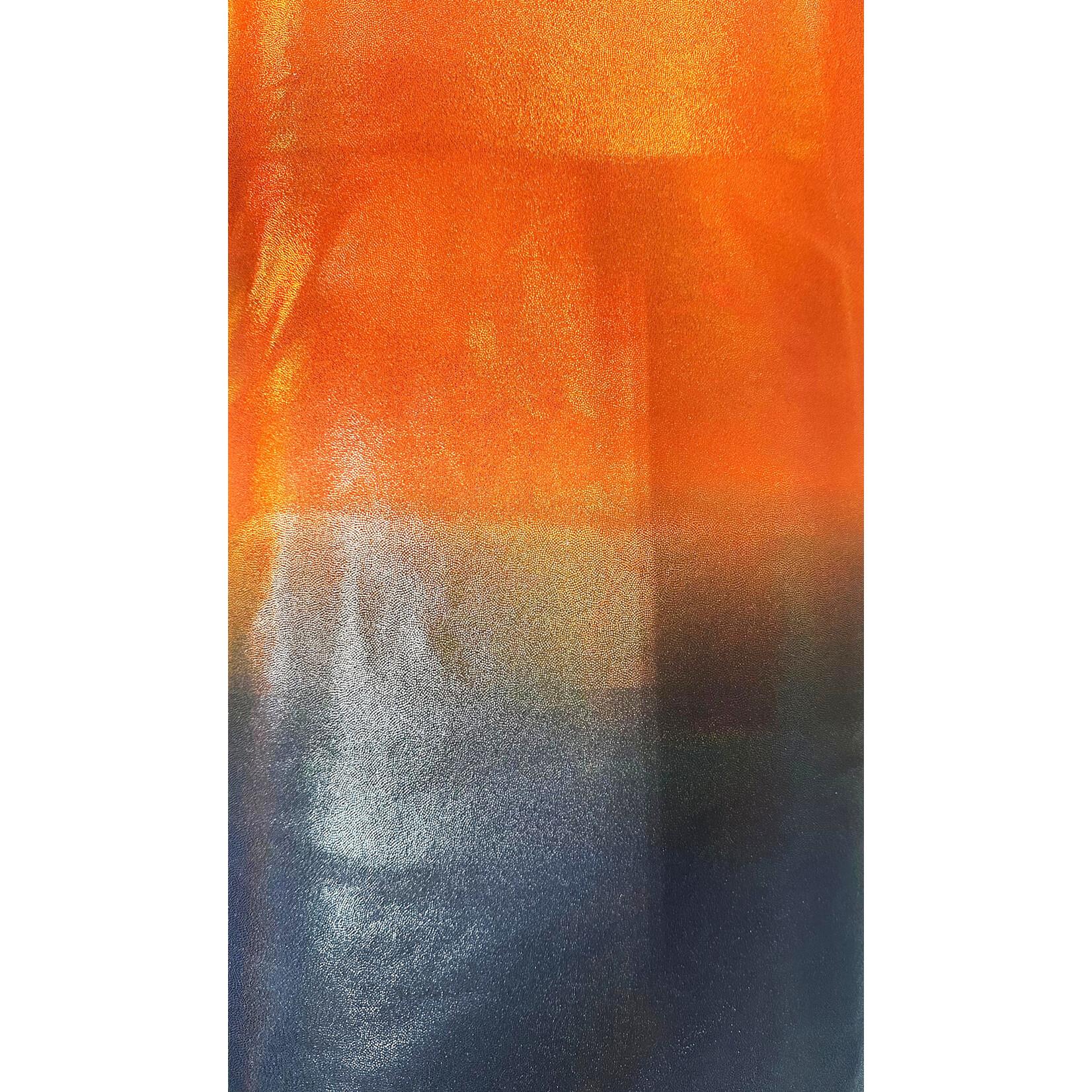 Nylon Spandex Hologram Foil Print 58/60" X 280G/Y - Orange/Black
