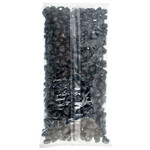 Pony Bead Heart 10x12mm (500pcs) Opaque Black