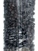 Pony Bead Heart 10x12mm (500pcs) Opaque Black