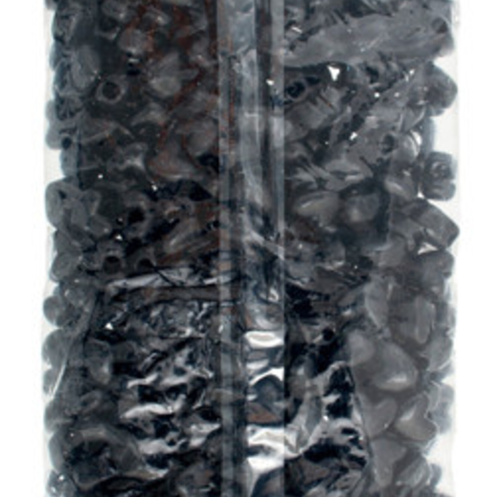 Pony Bead Heart 10x12mm (500pcs) Opaque Black