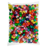 Pony Bead Heart 10x12mm  (500pcs) Opaque Multi