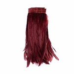 Coque Feathers Value 12-14 Inches Burgundy