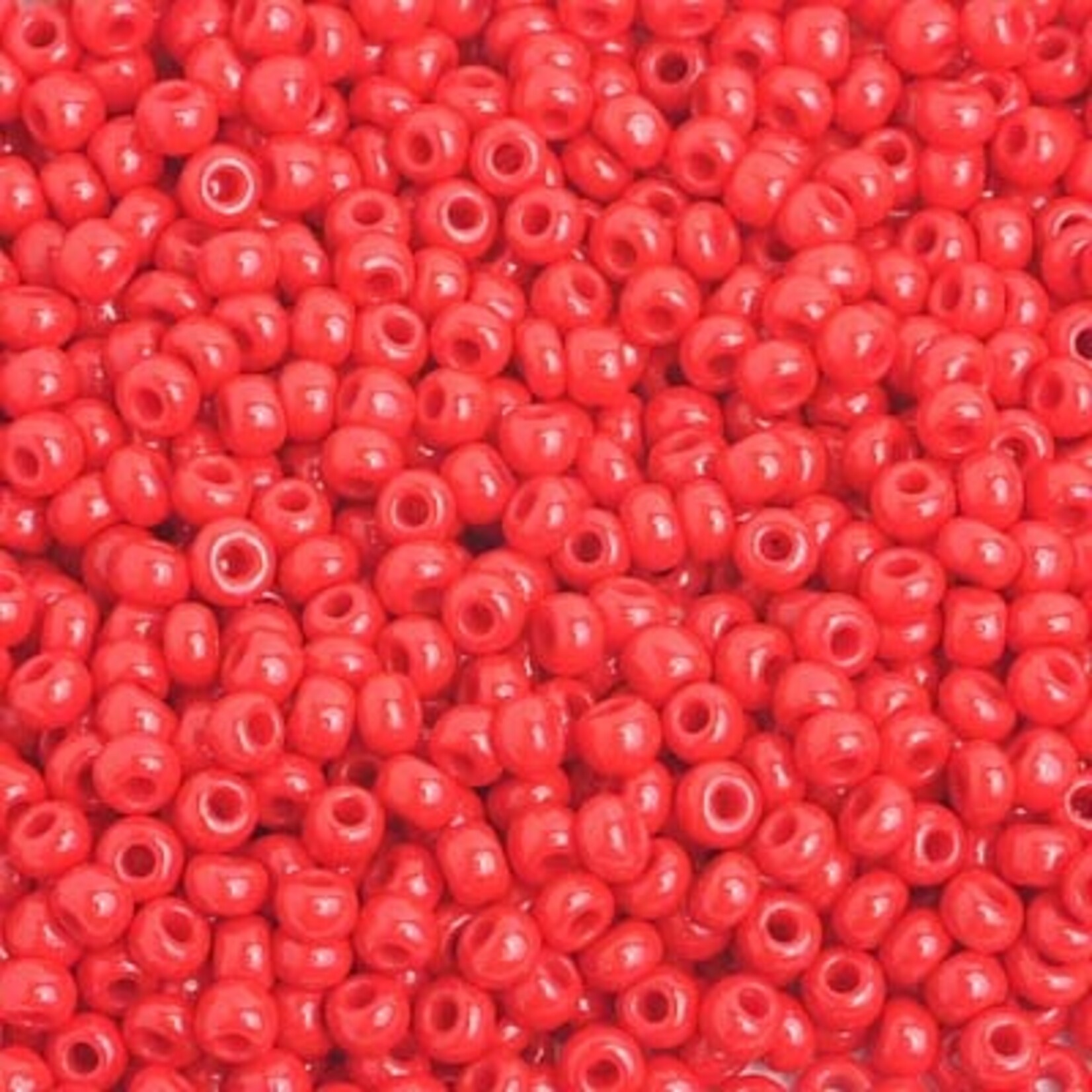 Czech Seedbeads 8/0 Opaque Medium Red 13gm